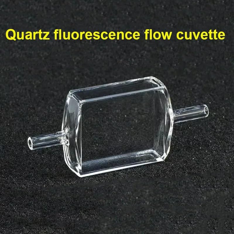 Quartz Fluorescence Flow Colorimetric Dish - 10mm/30mm Optical Path, 10.5ml Capacity, Ideal for Laboratory Use