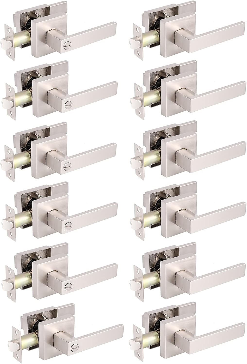 Gobrico 6 Privacy Levers and 6 Passage Levers Bundle, Interior Privacy