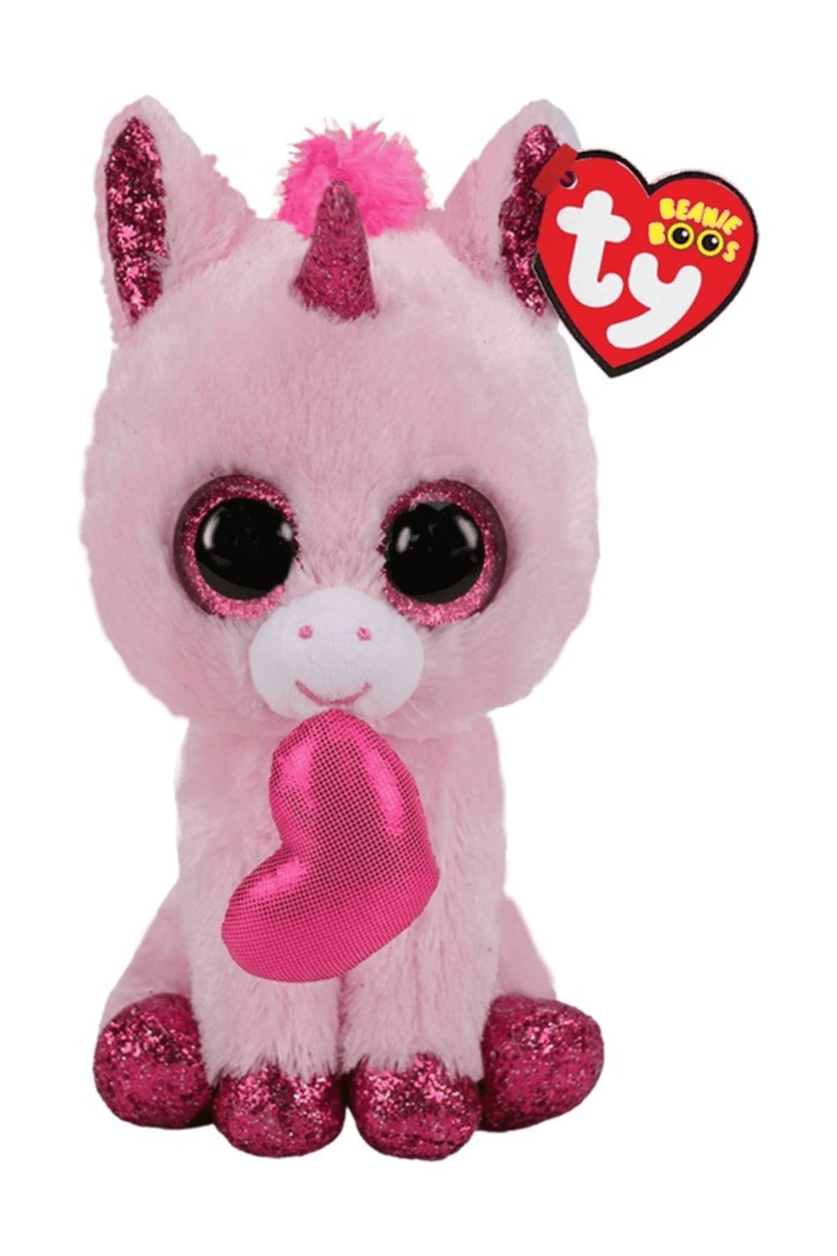 ‪‪❤︎‬ boo様 ‪‪❤︎‬ Ty 34101 Beanie Boos - DARLING - Pink Unicorn with Heart (13