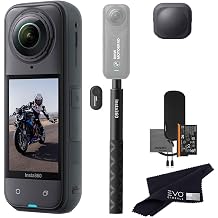 Insta360 X5 BMW Motorrad Limited Edition Basic Bundle-8K Waterproof 360 Action Camera with 1/1.28" 48MP Sensors, 8K 360 HDR Video, 72MP| Bundle Includes Action Invisible Selfie Stick, Lens Cap