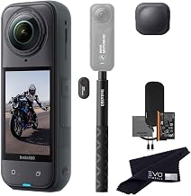 Insta360 X5 BMW Motorrad Limited Edition Basic Bundle-8K Waterproof 360 Action Camera with 1/1.28" 48MP Sensors, 8K 360 HDR Video, 72MP| Bundle Includes Action Invisible Selfie Stick, Lens Cap
