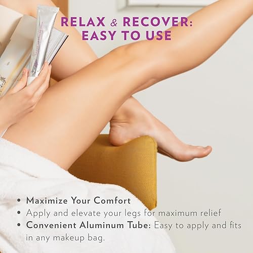 Miniatura 4 de Alba Crema refrescante vegana 1913 para piernas - Alivio refrescante para piernas cansadas y pesadas, reduce la fatiga y la pesadez, estimula la