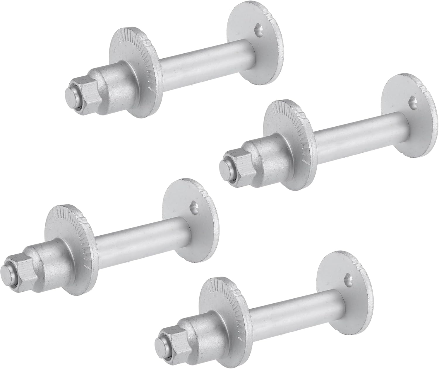 Motoforti Lower Control Cam Plate Toe Adjust Camber, Camber Caster Adjusting Bolt Kit,for Toyota 4Runner 1996-2004, Metal,No.48409-35050/48452-35020,Silver Tone,4Sets