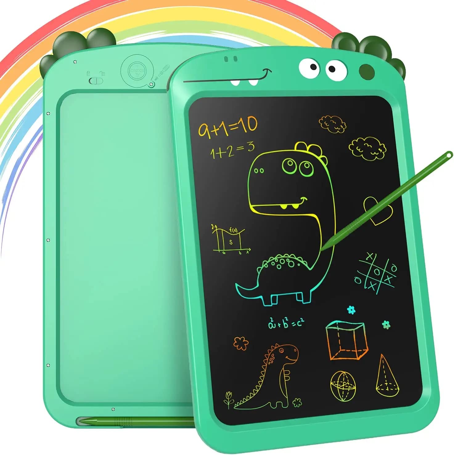 TMOHRA8.5 Inch LCD Writing Tablet Toys for 3-8 Year Old Boys Girls Gifts, Colorful Drawing Board Writing Doodle Pad, Portable Scribbler Boards Educational Toys Gifts for Kids Learning (Green)
