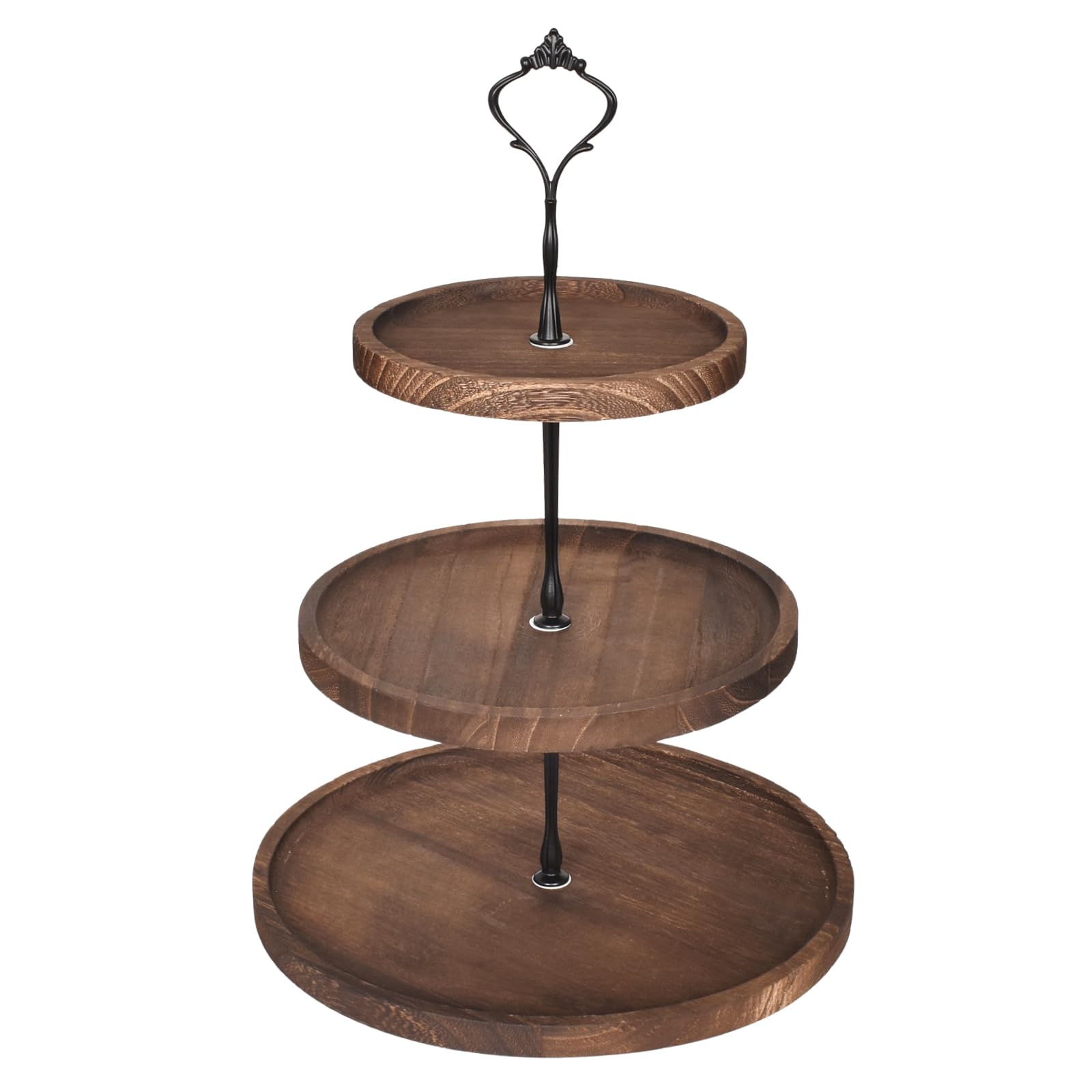 Alzatina Per Dolci 3 Livelli In Legno - Espositore Per Torte, Cupcake E Frutta Per Feste E Eventi - Foto 5