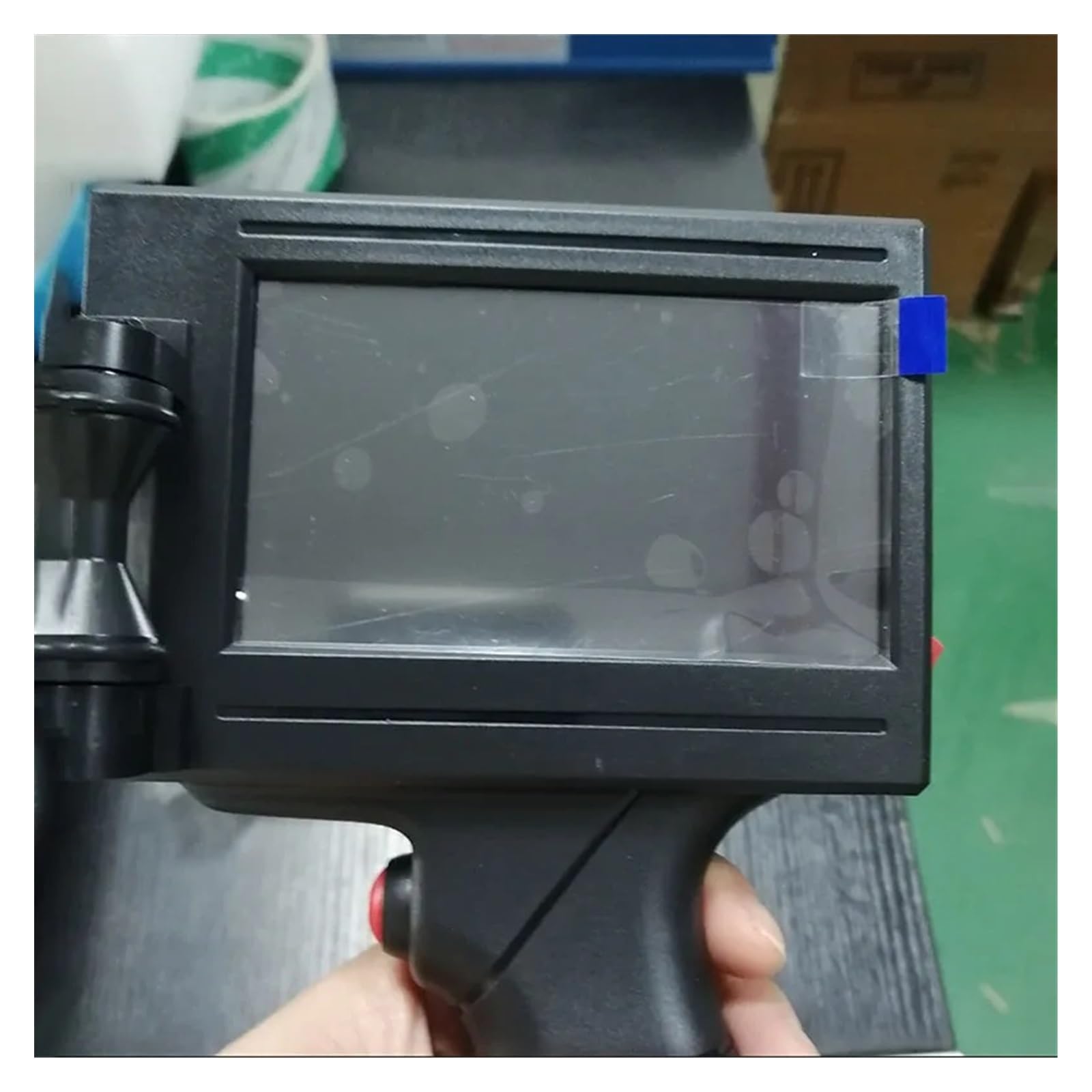 Ręczna drukarka atramentowa, Inteligentna ręczna drukarka atramentowa Mała automatyczna etykieta Opakowanie Torba Kod QR kreskowy Przenośna(1pcs)
