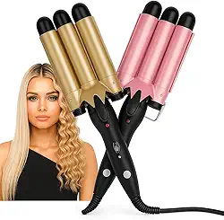 Modelador De Cachos Automático Bivolt Cerâmica Nano Tecnologia 180°C E 210°C - Triondas Profissional Brilho E Proteção Capilar