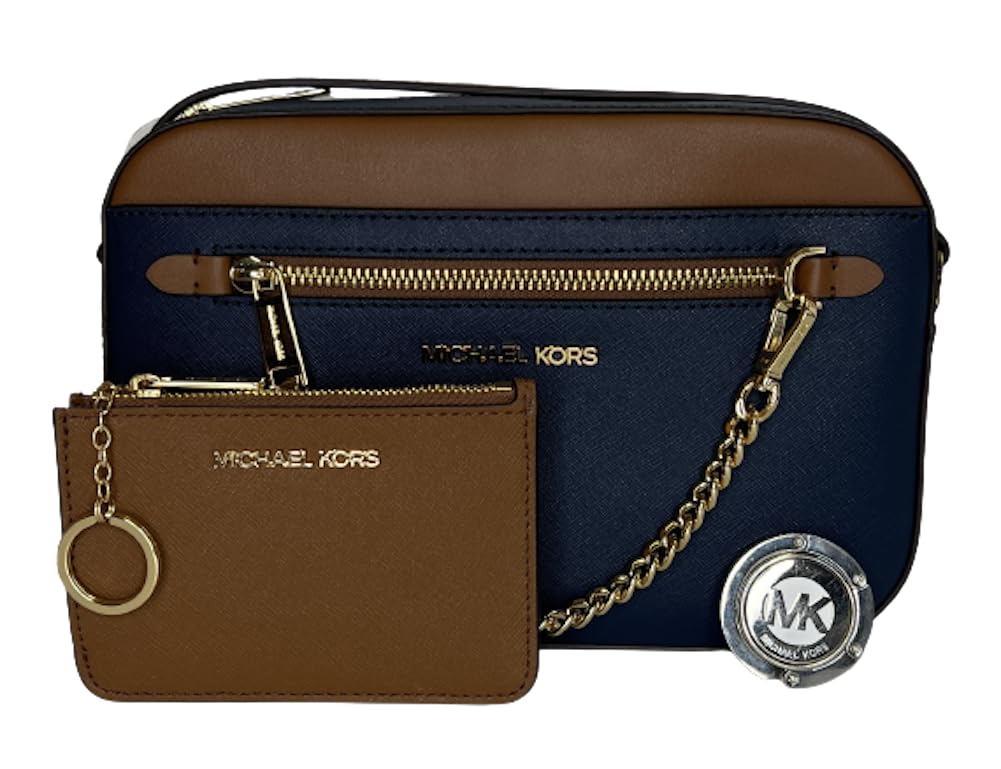 Michael Kors Jet Set Large Chain Crossbody Bag Bundled Sm