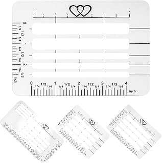 EXCEART 4pcs Envelope Stencil Template for Addressing Transparent Ruler Guide for Lettering Cards Invitations Versatile Handwriting Designs for All Envelope
