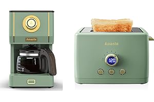 Retro Coffee Maker & Toaster Set- Matcha Green