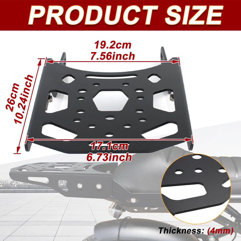 Amazon.com: Xitomer Motorcycle Luggage Rear Rack Fit for Super73 Z