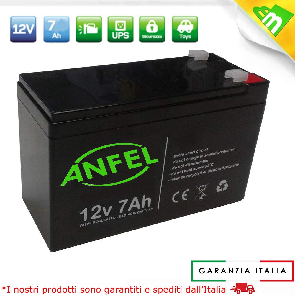 Batteria Per Giochi Peg Perego Batteria Al Piombo Ermetica 6V 7Ah Ricaricabile - Con Connettore Faston Per UPS, Sicurezza, Giochi Peg Perego Batteria Piombo 6v 7ah - Foto 6