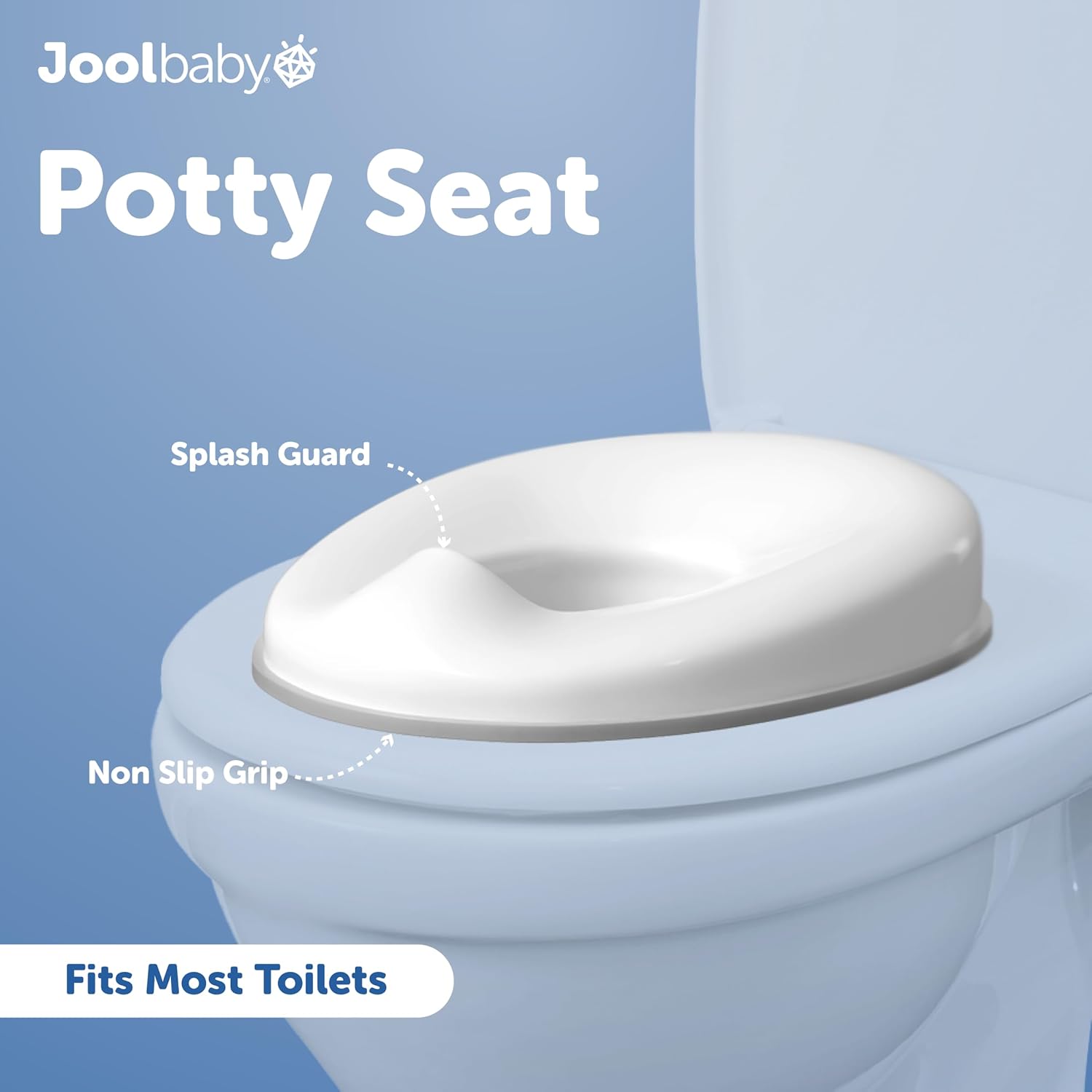 Jool Baby 3-Piece Potty Training Kit - Includes Toddler Potty Chair, Potty Seat for Toilet & Step Stool