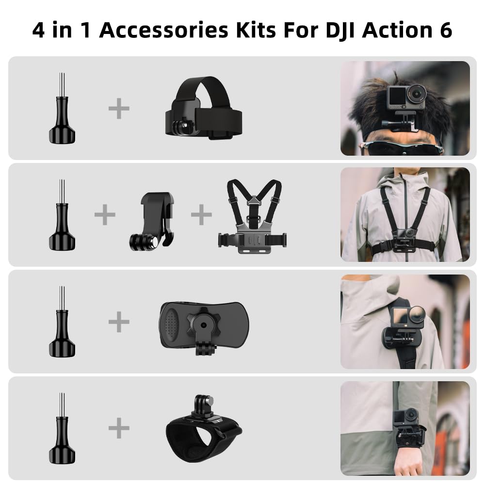 DJI Action Camera Accessories - 4-in-1 Mount Kit -2 DJI Action Camera Accessories - 4-in-1 Mount Kit -2
