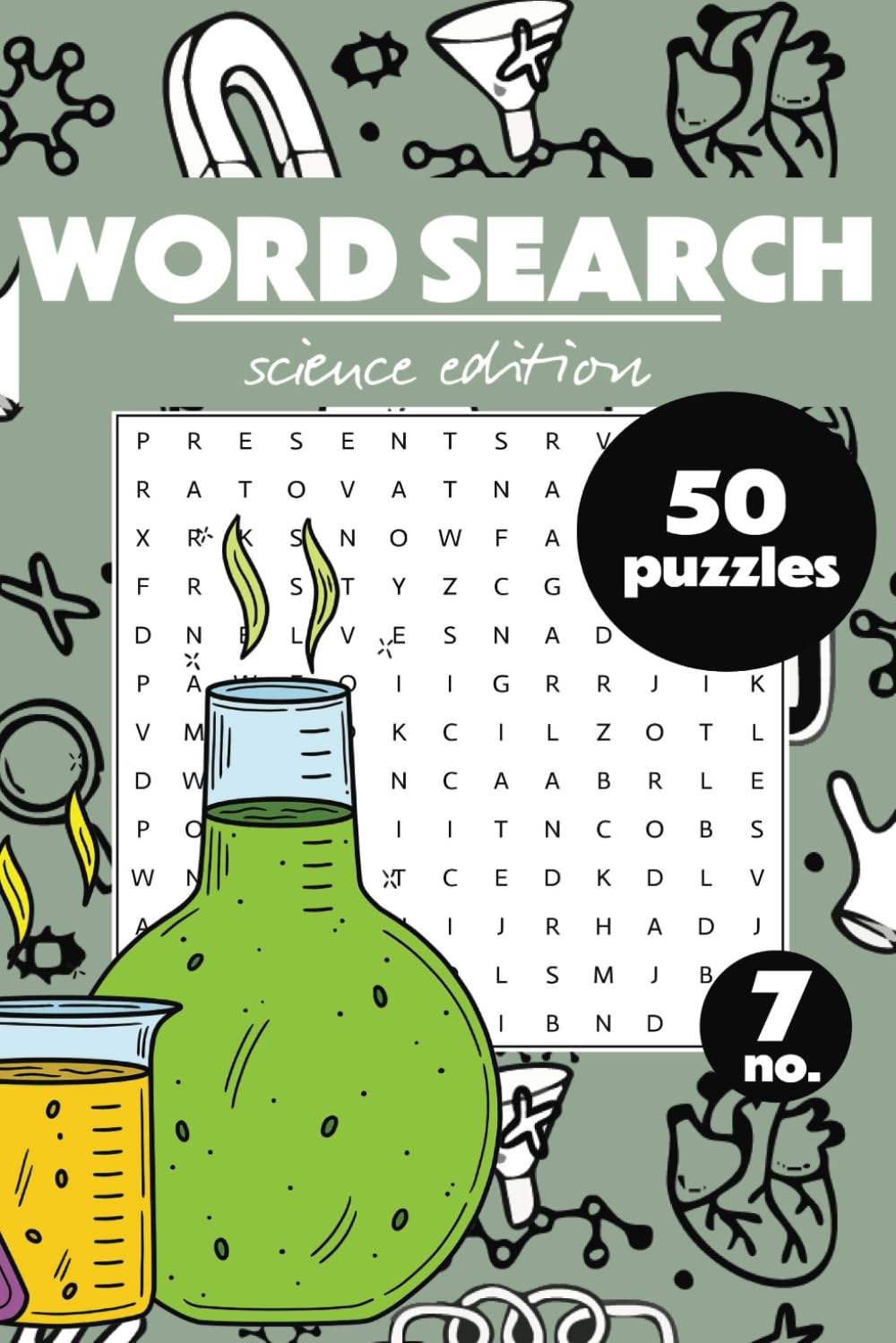 Science Word Search Book: A Science Themed Word Find Puzzle Book for Teens, Adults, and Seniors