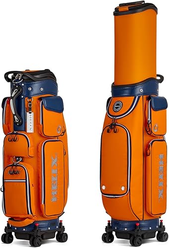 Miniatura 25 de HELIX -Bolsa de carrito de golf de golf, fácil de transportar, bolsa retráctil para carrito de golf con chasis de ruedas de bloqueo y empuñadura