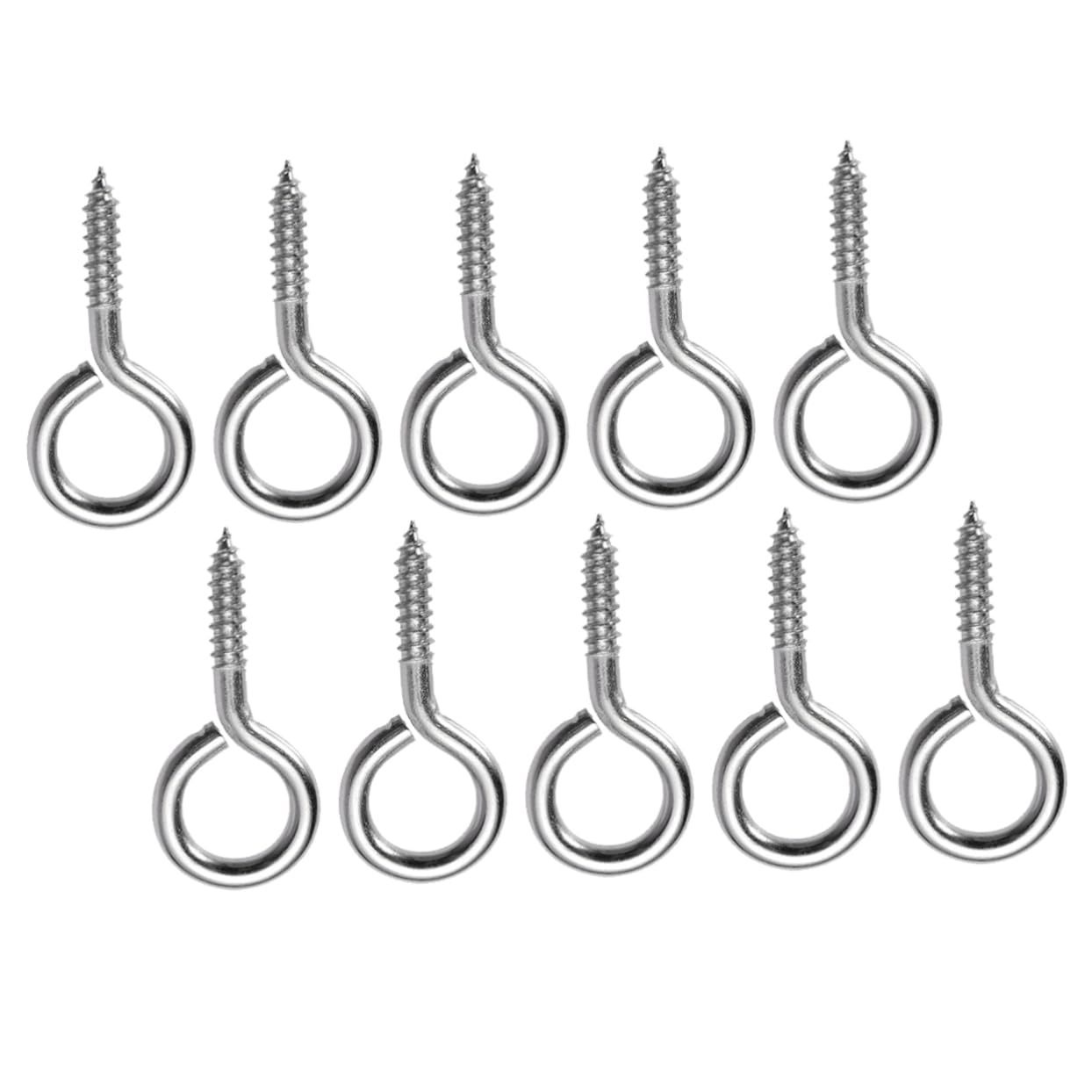 ORFOFE 25pcs Silver Eyelet Screws Jewelry Hook Kit for DIY Craft Screw Eye Pin Peg Long-Lasting Use