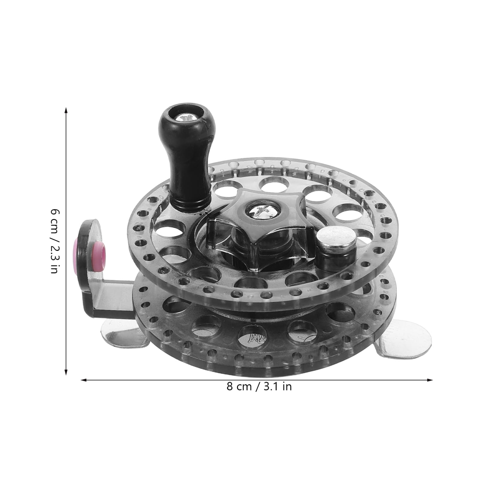 BESPORTBLE Fly Fishing Reel Spools Durable Material Stable Line Retrieval Smooth Operation Fishing Gear for Saltwater Environments Black Fishing Accessory