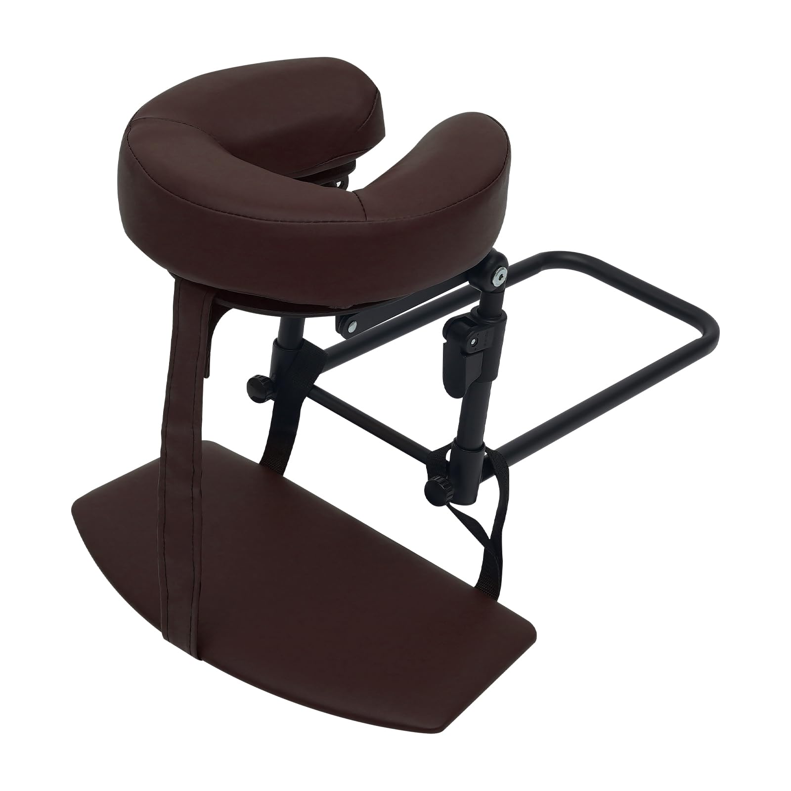Appuie-tête de massage pour lit, 14 à 45 cm, support de coussin facial avec coussin en forme de U, appui-tête réglable à 180 °, lit de massage, pour soins postopératoires et spa (café)