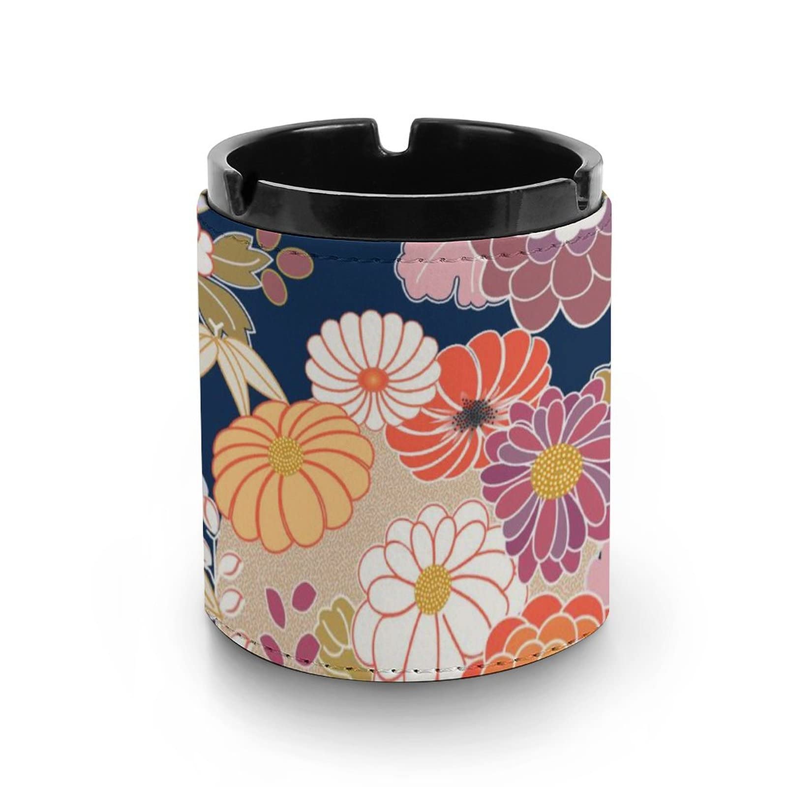 陶器製 花柄 灰皿 陶器製 花柄 灰皿 陶器製 花柄 灰皿