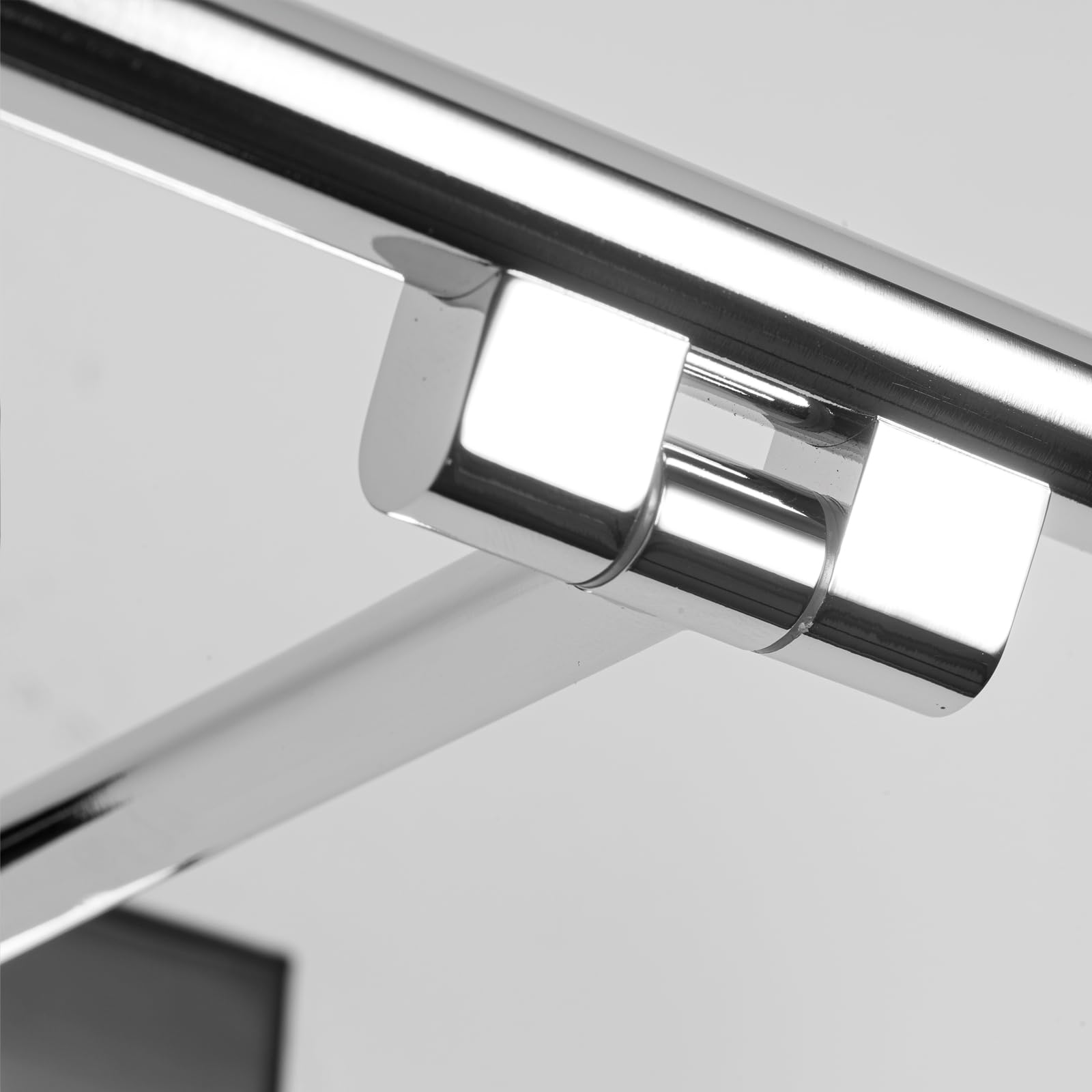 Alpinaluz Aplique LED para Cuadros y Espejos 48 cm 10W 2700K Luz Blanca Cálida Cromado Brillante con Brazo Articulado Orientable para Iluminación Precisa y Elegante