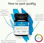 New Zealand Honey Co. Raw Manuka Honey UMF 26+ | MGO 1282+, UMF Certifié /4.4oz