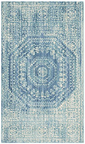 Safavieh Craft Art-Inspired Indoor Woven Rectangle Area Rug, Valencia Collection, VAL205, in Blue / Multi
