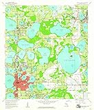 YellowMaps Winter Haven FL topo map, 1:24000 Scale, 7.5 X 7.5 Minute, Historical, 1959, Updated 1961, 26.8 x 23 in - Polypropylene