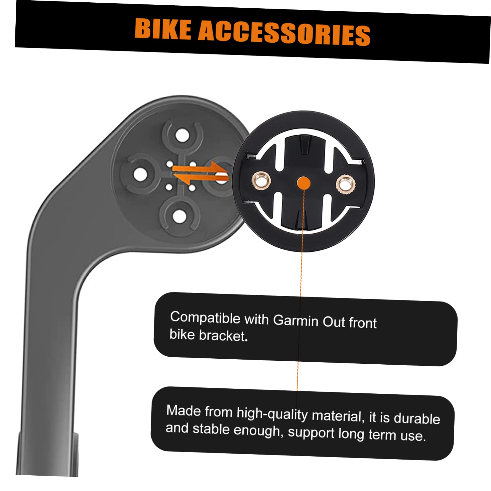 balacoo 2sets Bike Accessories Lightweight Durable Computer Mount Replacement Base for Biking Computer Interface 2pcs*2