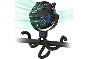 Rechargeable Mini Portable Heater and Cooling Fan For Baby Stroller and Carseat