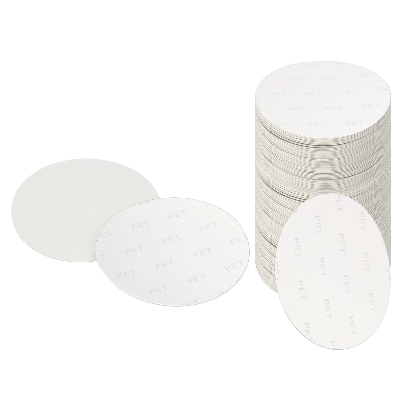 PATIKIL 63mm/2.48" Forro De Tapa De Aluminio, Paquete De 300 Resistente A Manipulación Sellador Por Inducción De Calor Forros De Sellado Para Tapa De Botella O Frasco PET