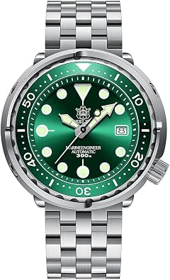 STEELDIVE SD1975 Black Dial Ceramic Bezel Watches 30ATM 300m Waterproof Stainless Steel NH35 Tuna Mens Dive Wristwatch
