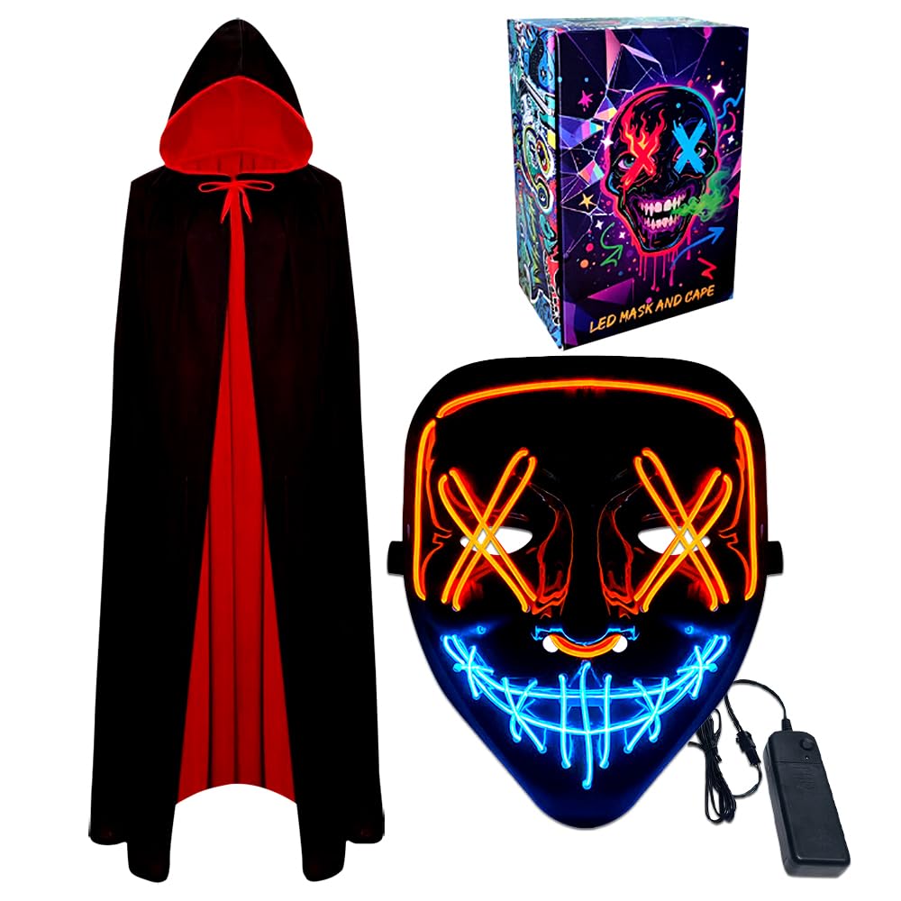 WFKKMEQ LED Halloween Mask