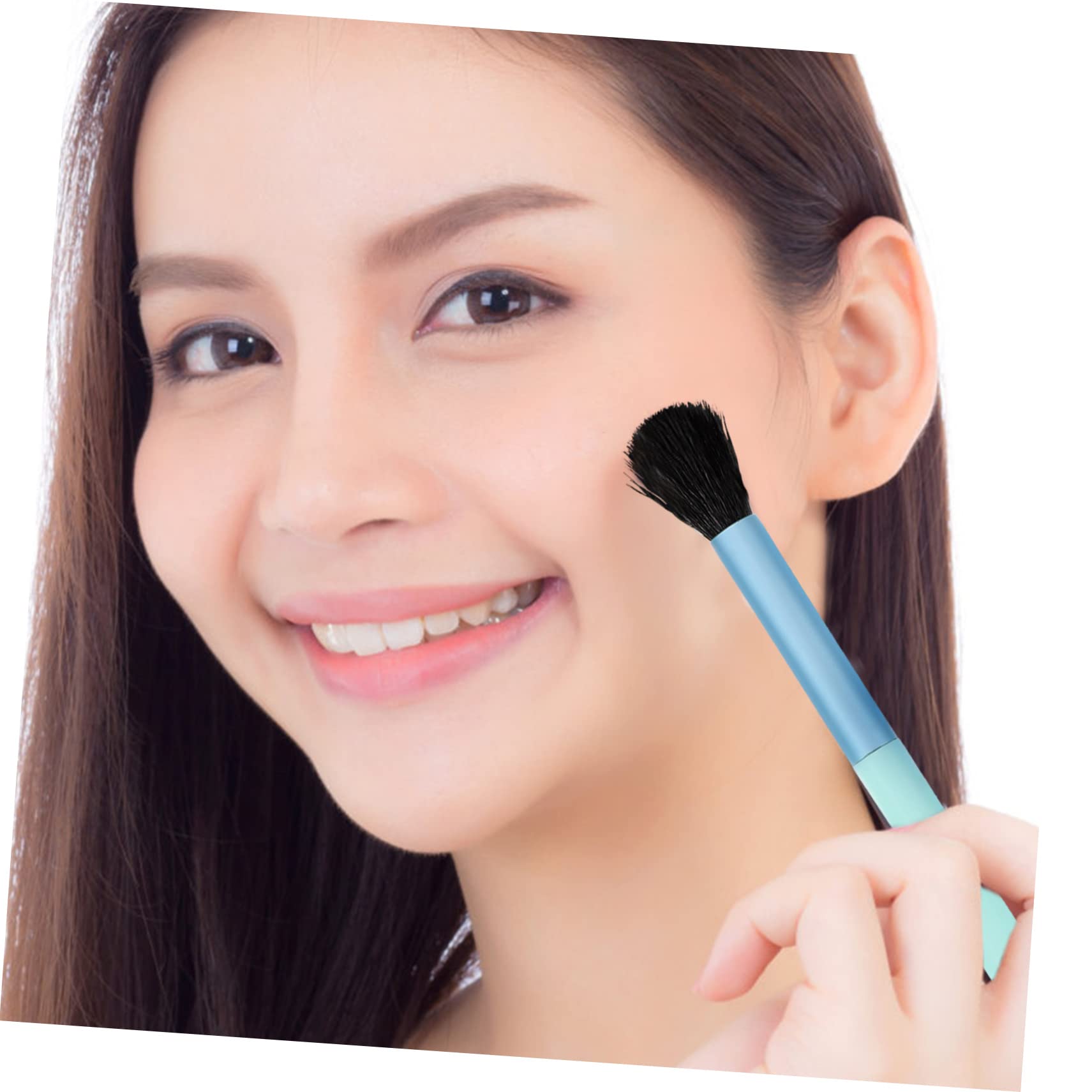 POPETPOP 5sätze Teiliges Makeup Pinsel Mit Holzgriffen Tragbarem Kosmetik Organizer Und Spiegel Für Zuhause Und Professionelle Anwendung