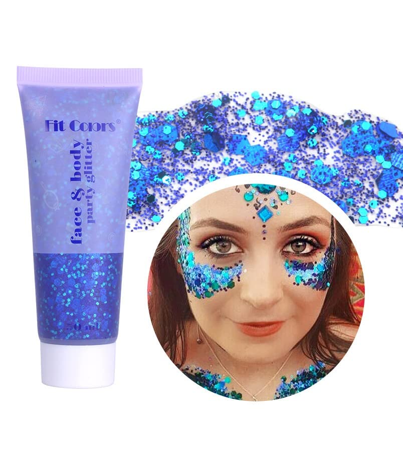 Beliky Girl Body Glitter Gel, 50ml Face Glitters Body Sequins Shimmer Liquid Eyeshadow