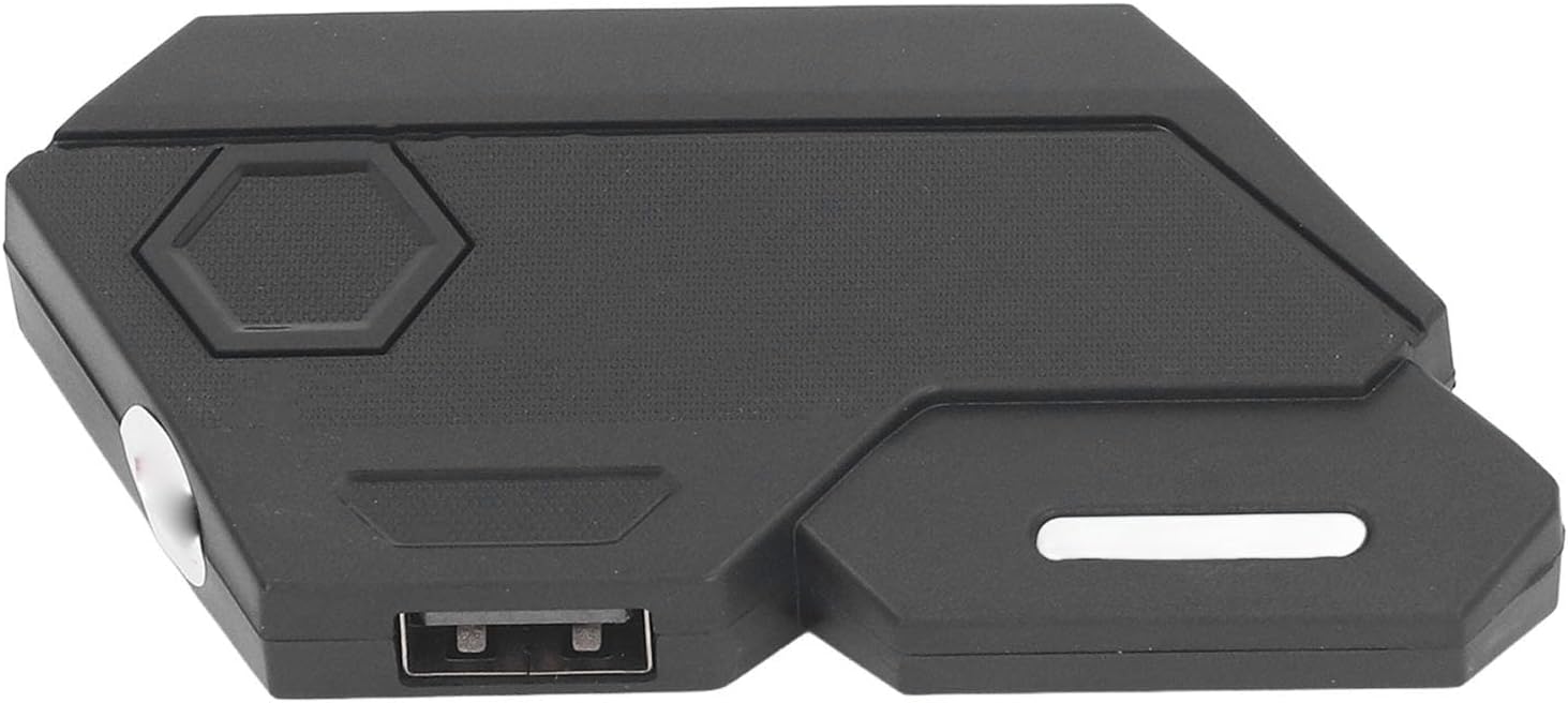 Side view of the converter showing a USB-A port and an indicator light