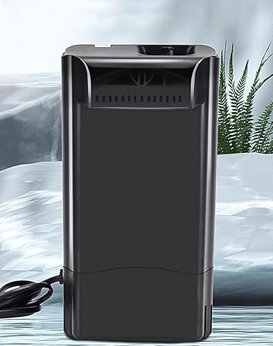 Miniatura 9 de Filtro de tanque de tortuga mejorado, filtros internos ajustables para acuario, filtro de cascada de reptiles silencioso, biofiltración de 3 etapas,