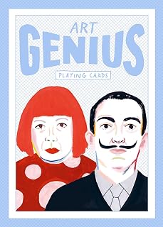 Laurence King Art Genius Playing Cards by Rebecca Clarke - Illustrated Famous Artists Deck for Themed Card Games