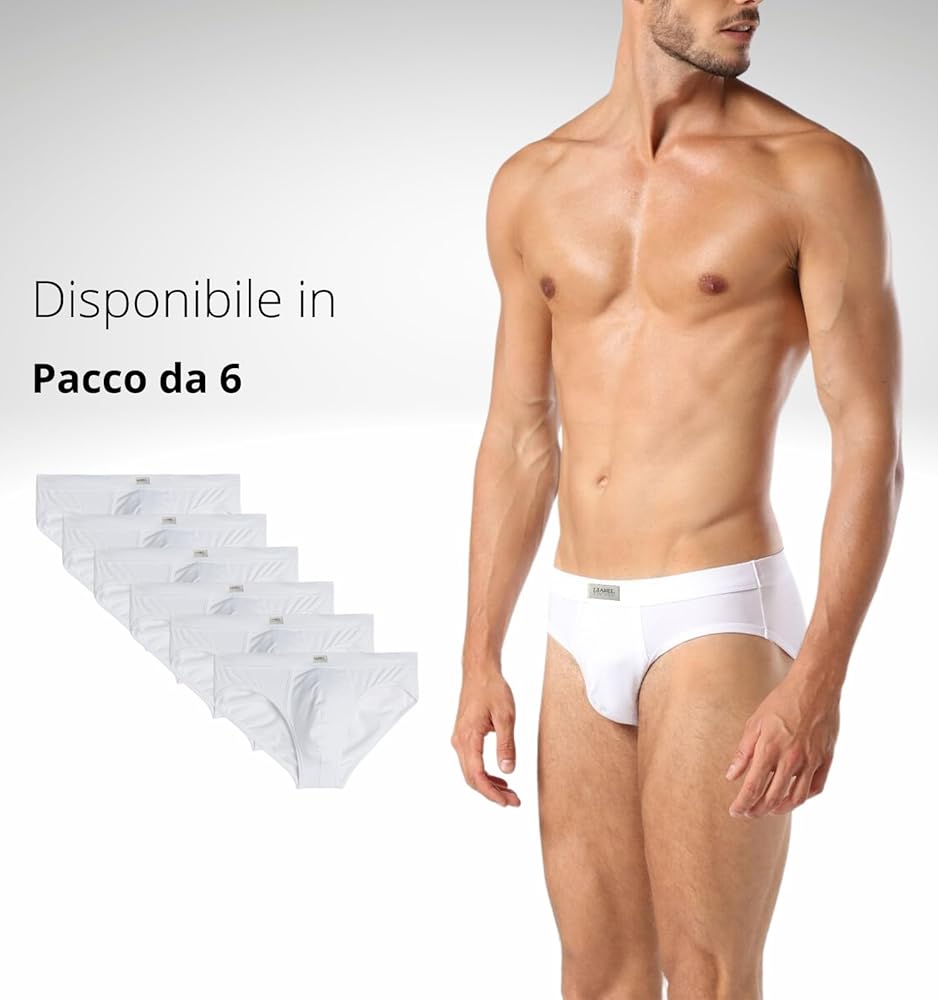 Slip Uomo Liabel - Pacco Da 6, Cotone Elasticizzato, Comodi E Colorati - Foto 3