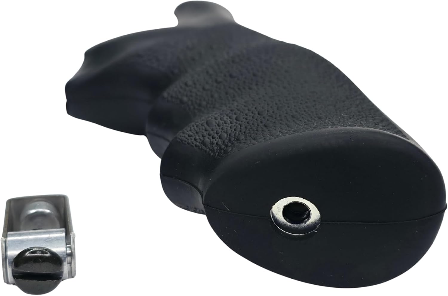 Hogue OverMolded Rubber Grip for Ruger Speed Six, Black - 88000