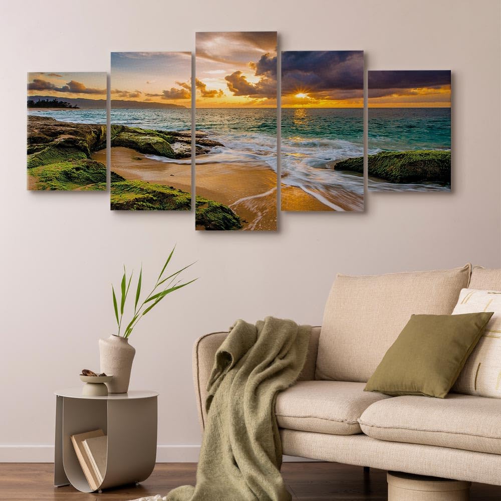 Murando Akustikbild Blätter – 120x40 Cm, Schalldämmend | Wanddeko Mit Schallschutzfunktion