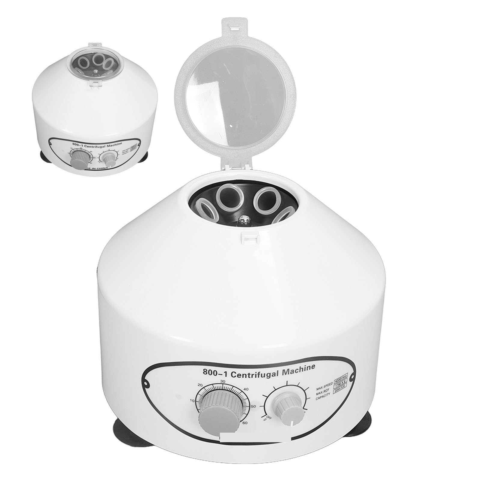 Centrífuga para laboratorios, Centrífuga de sobremesa laboratorio xg eléctrica con temporizador y control velocidad, 12 ml x 6 tubos escuelas e investigaciones científicas