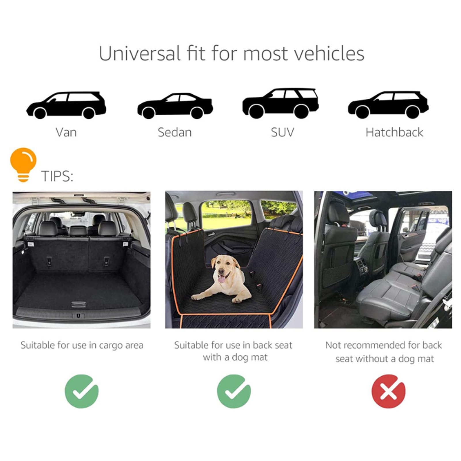 Barreras para Coches para Perros, Protector para Mascotas de Malla de Alambre Ajustable con Revestimiento de Pintura para SUV, Camiones, Sedanes y Hatchbacks