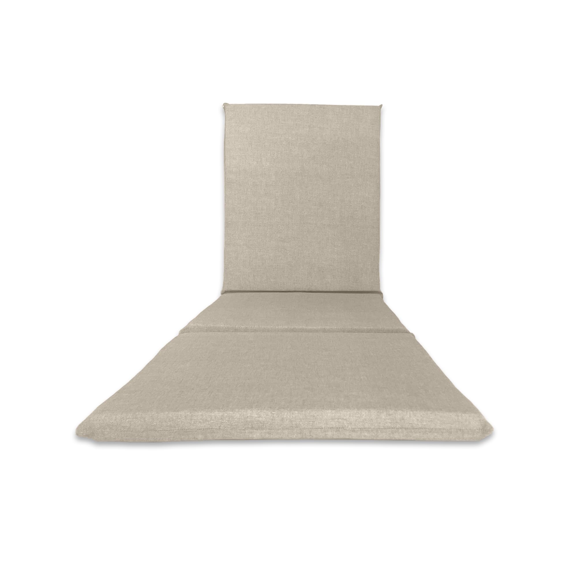Il Tuo Artigiano Design Coussin Rembourré pour Lit de Soleil Artisanal Totalement Déhoussable fabriqué en Italie - 190x60 cm (Avoine)