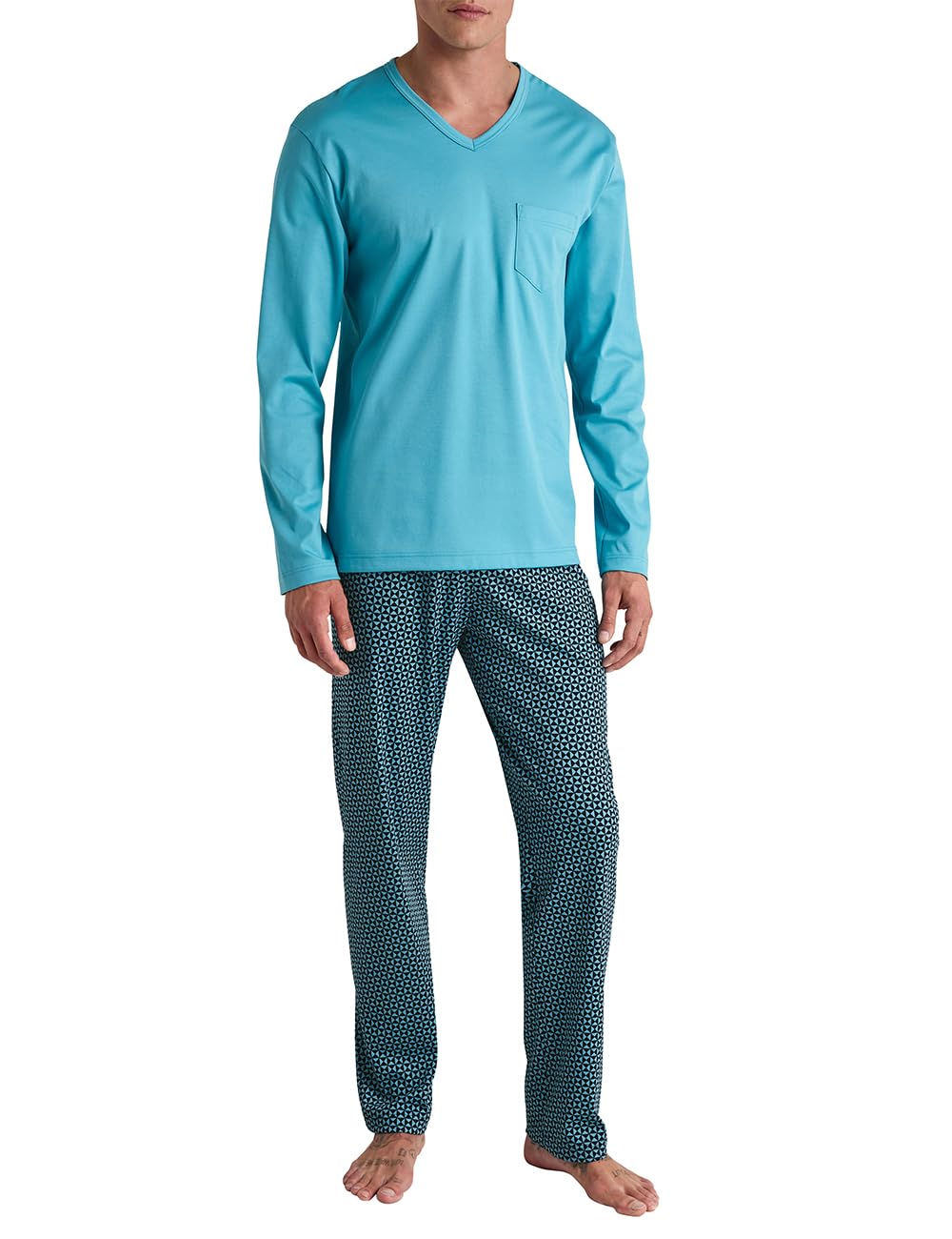 Calida Relax Streamline Set di Pigiama Uomo (Pacco da 1)