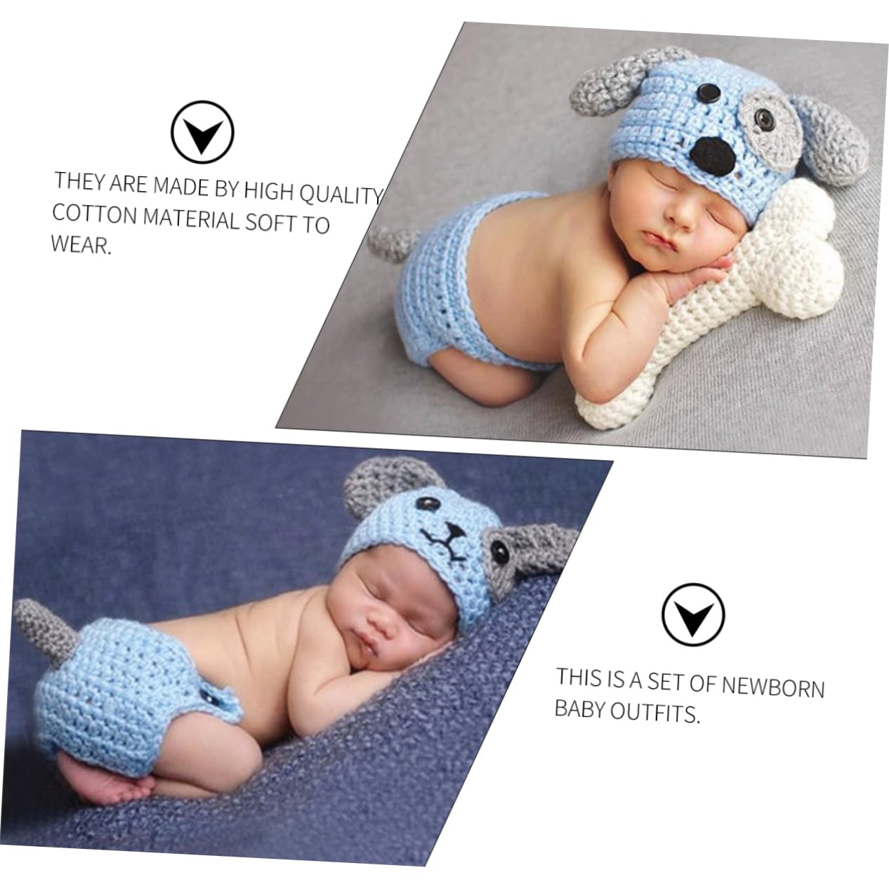 Beavorty Conjunto Fotografía Para Bebés Mano De Incluye Sombrero Cortos Y Accesorios Adorables Para Recién Nacidos