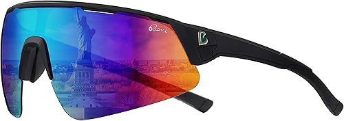 100 CLASSIC Gafas de sol deportivas polarizadas con diseño envolvente TR90, marco ligero con protección UV 400 para mujeres y hombres