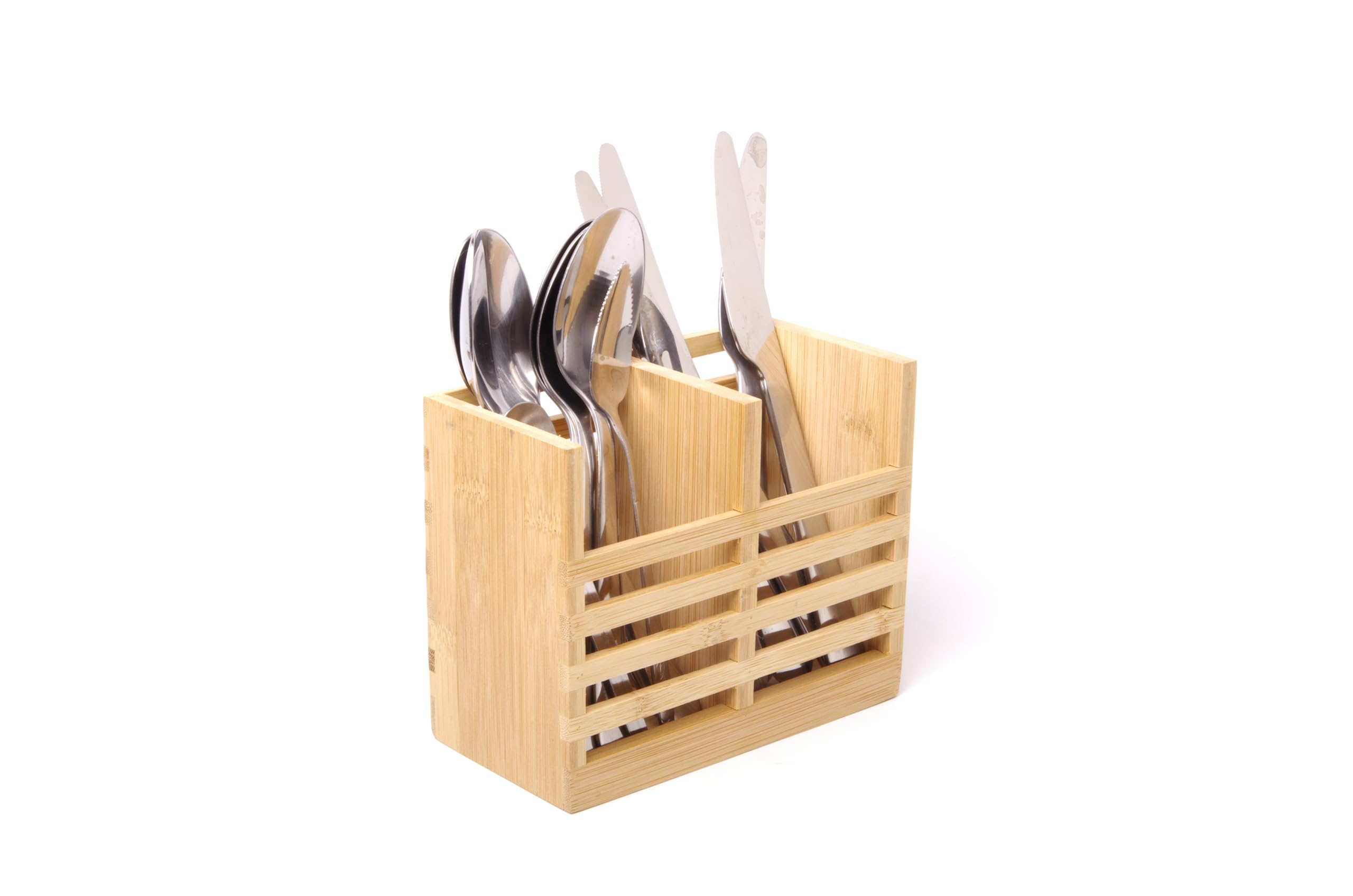 Birambeau Cutlery rack, 2 compartments, bamboo