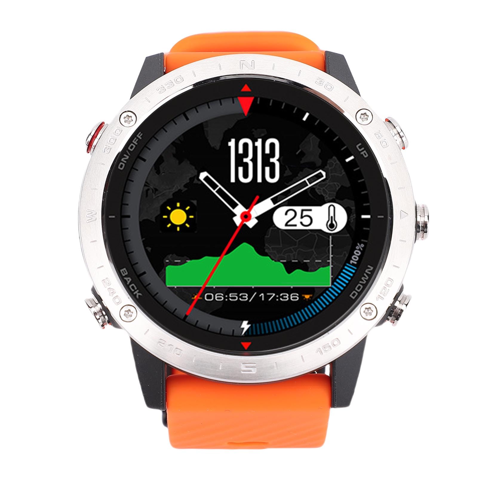 Sonew Orologio Smart Sportivo in Lega Rotondo da 0,3 Pollici per Uomo,