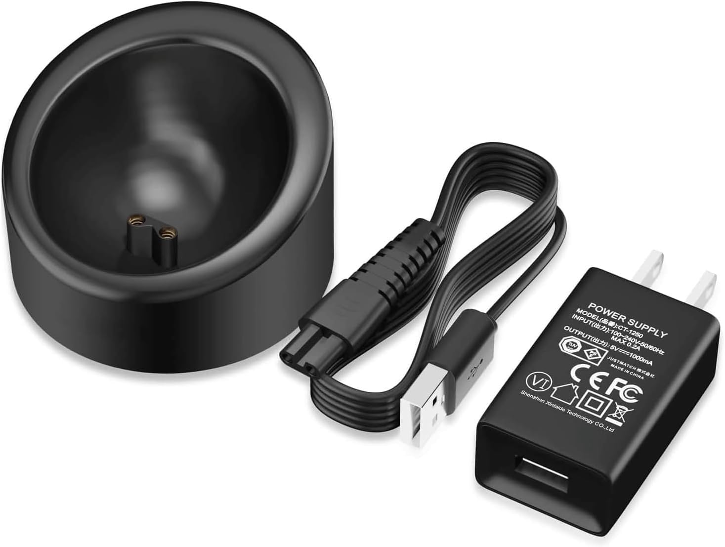 WUKUR Charging Dock for Manscaped The Lawn Mower 3.0/2.0 Groin Hair Trimmer Charging Dock & AC Adapter